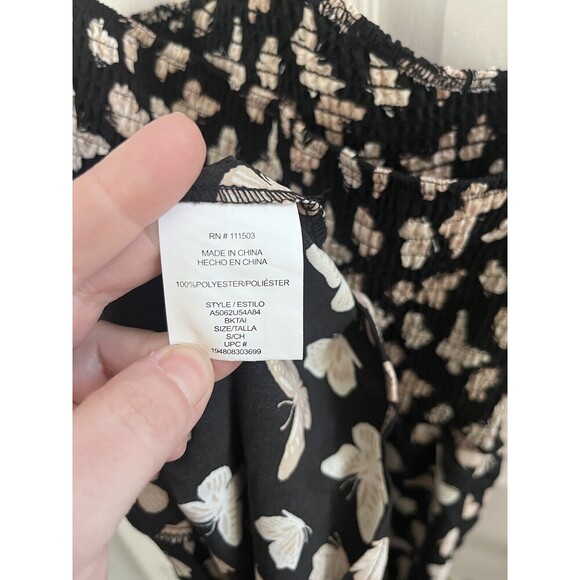 Lily rose juniors small Romper Butterfly Black Shorts Halter - Picture 7 of 7